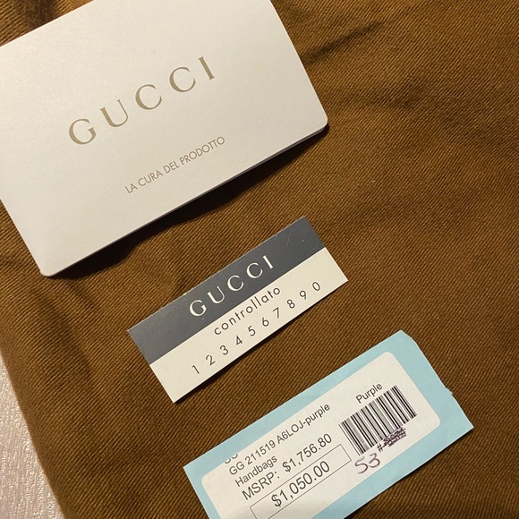 Gucci Half Moon Bamboo Ring Boho Bag - Picture 3 of 8